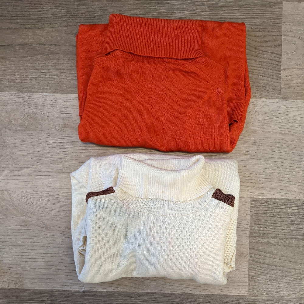 FOR REPAIR/SCRAP Lot 100% Cashmere and Wool Vintage Sweater Top Women Size 36 M